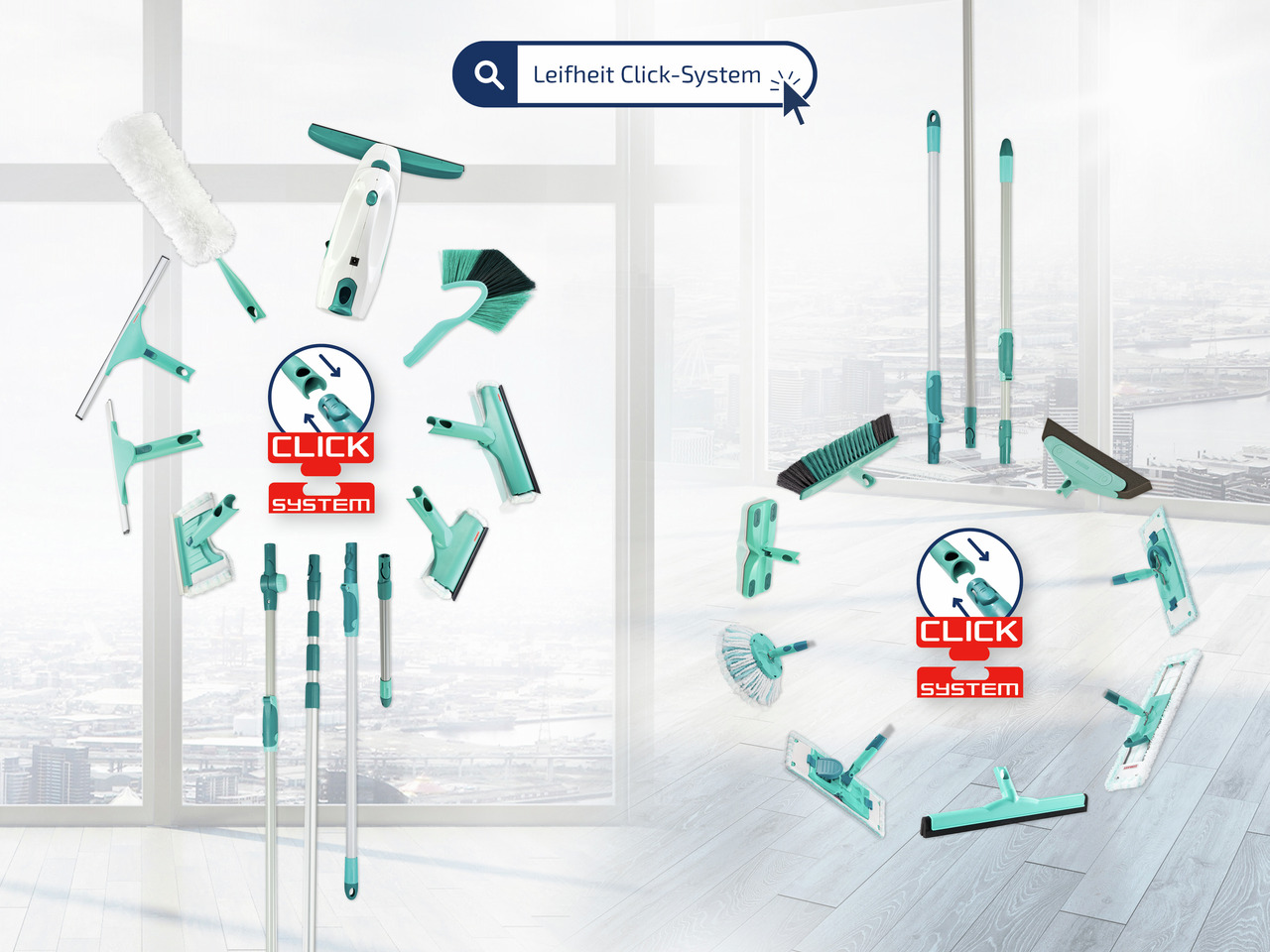 Čistač prozora slider xl bez drške - click system